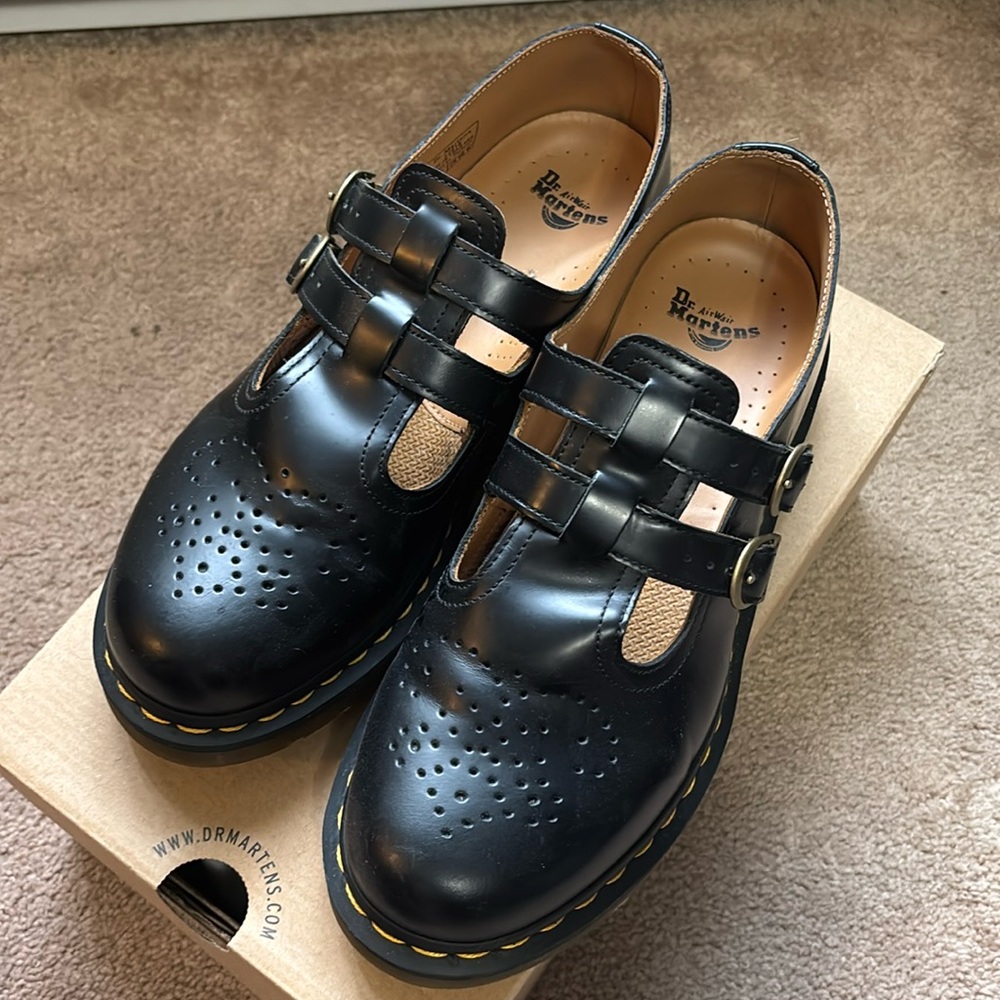 Dr Martens 8065 Mary Jane in Black Smooth women’s size 10